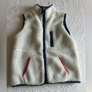 Mini Boden Navy Jacket with Multicolor Stripes